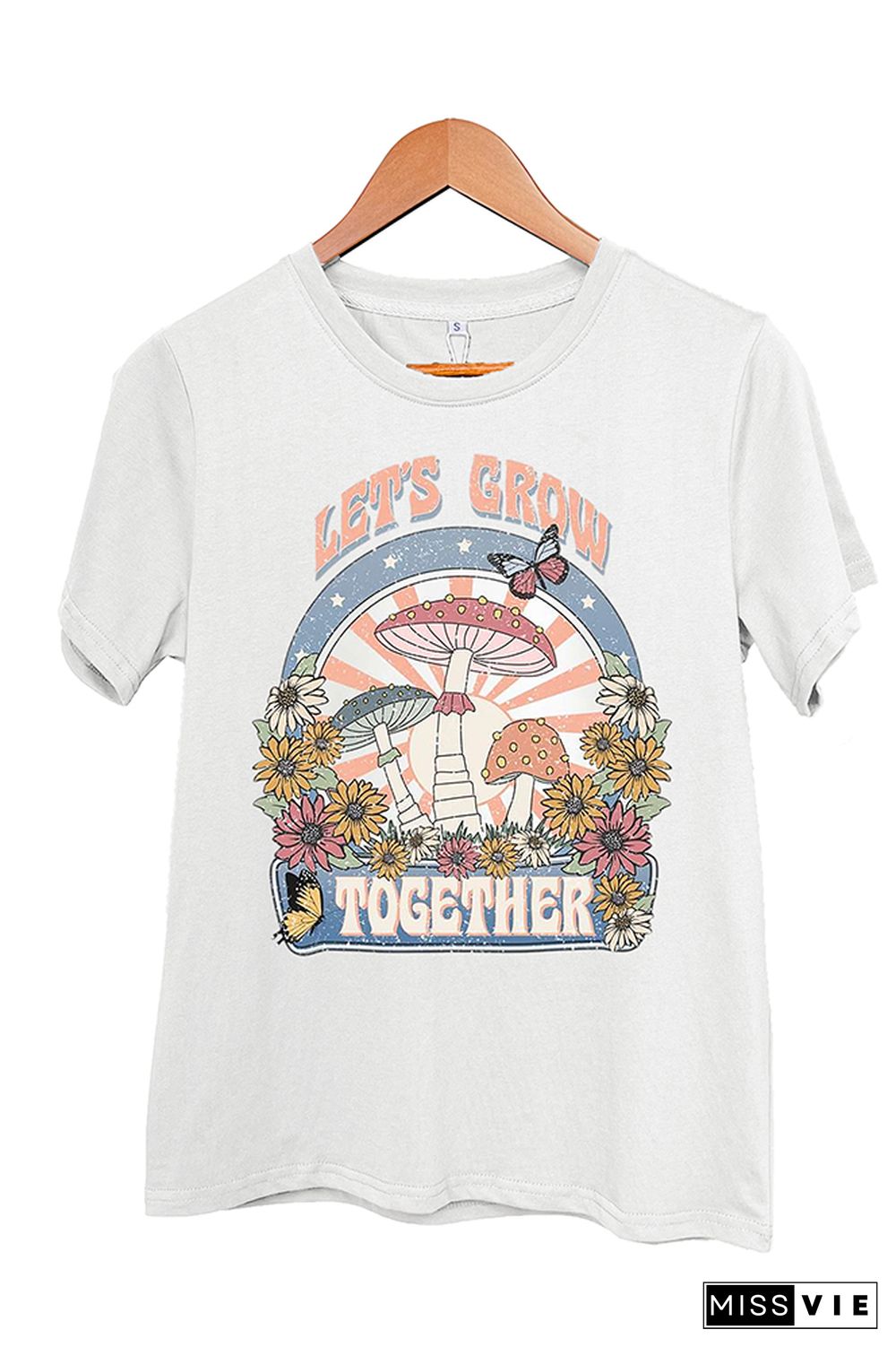 Let's Grow Together Short Sleeve Graphic Tee Wholesale