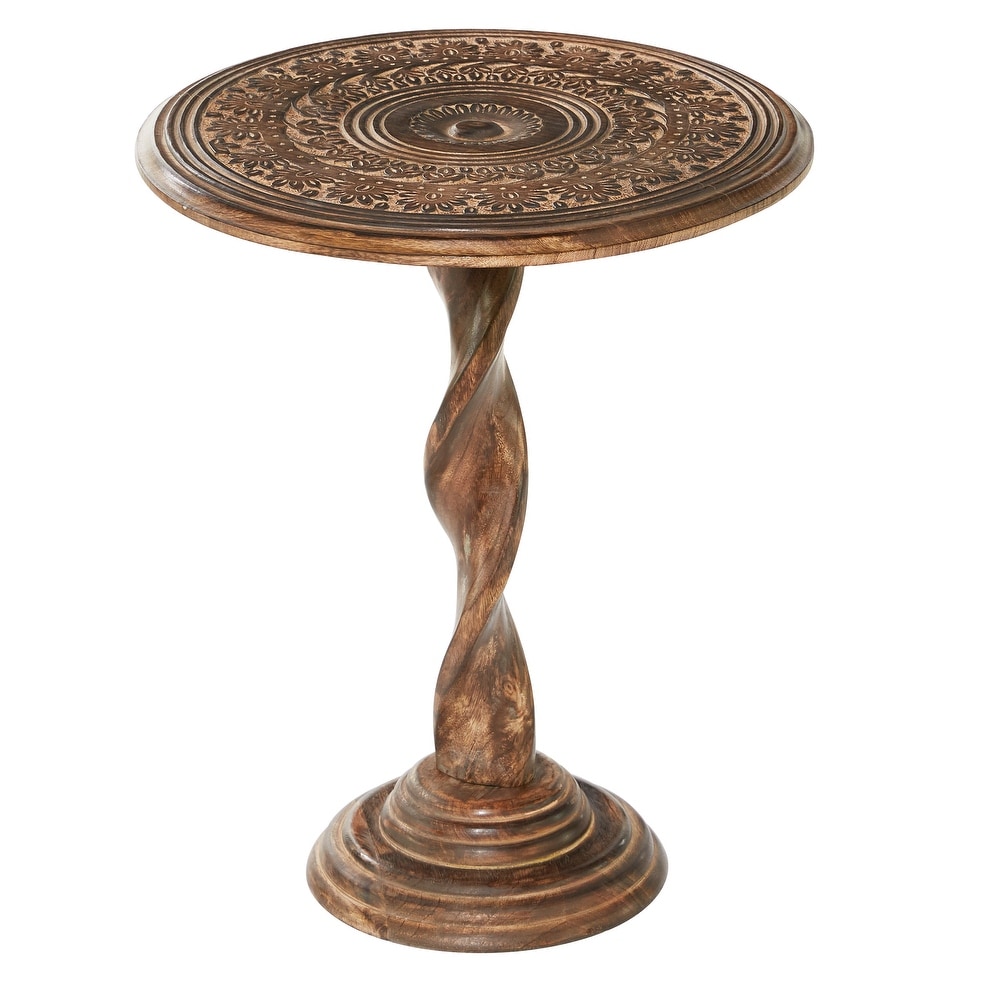 Wood Traditional Accent Table 22 x 18 x 18