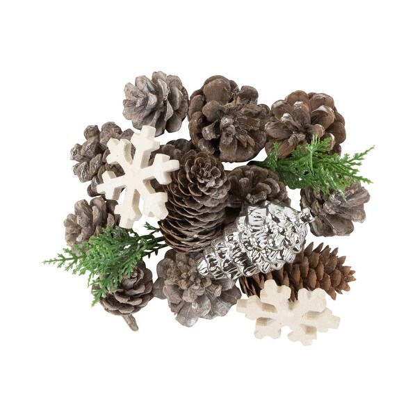 Pinecones and Snowflakes Christmas Decorations