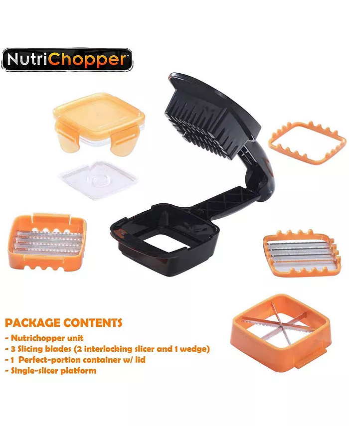 Nutri Chopper 5-in-1 Compact Portable Handheld Kitchen Slicer with Storage Container