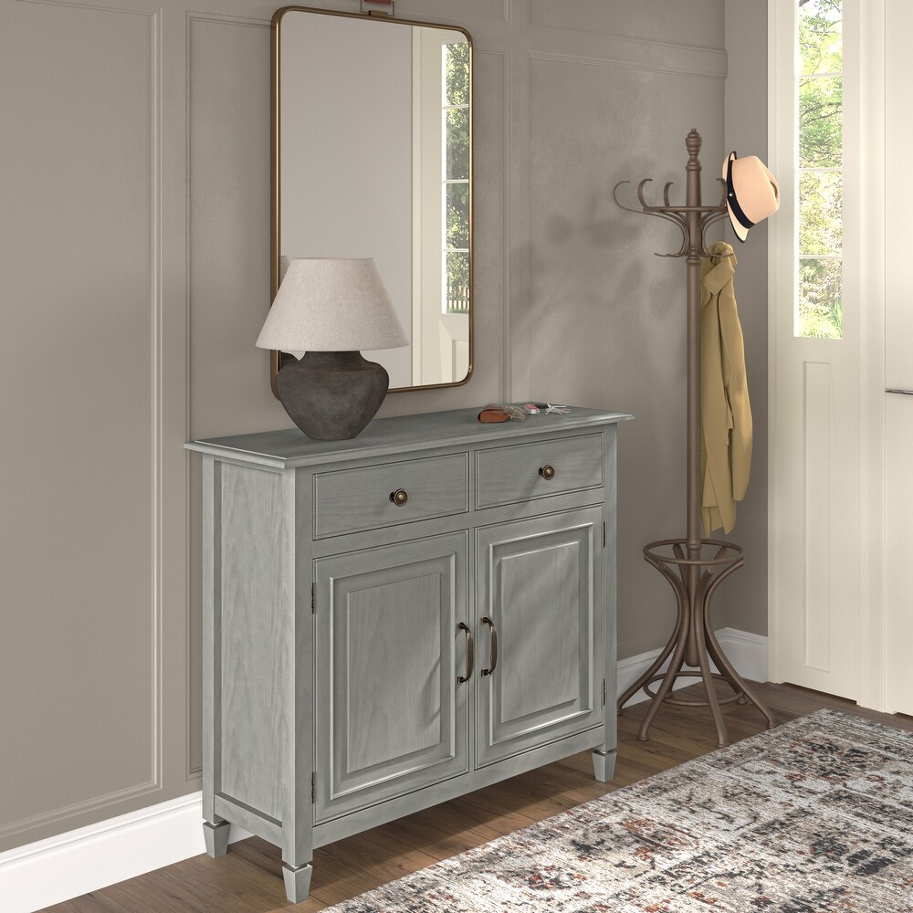 WYNDENHALL Hampshire Solid Wood Traditional Entryway Storage Cabinet   40\