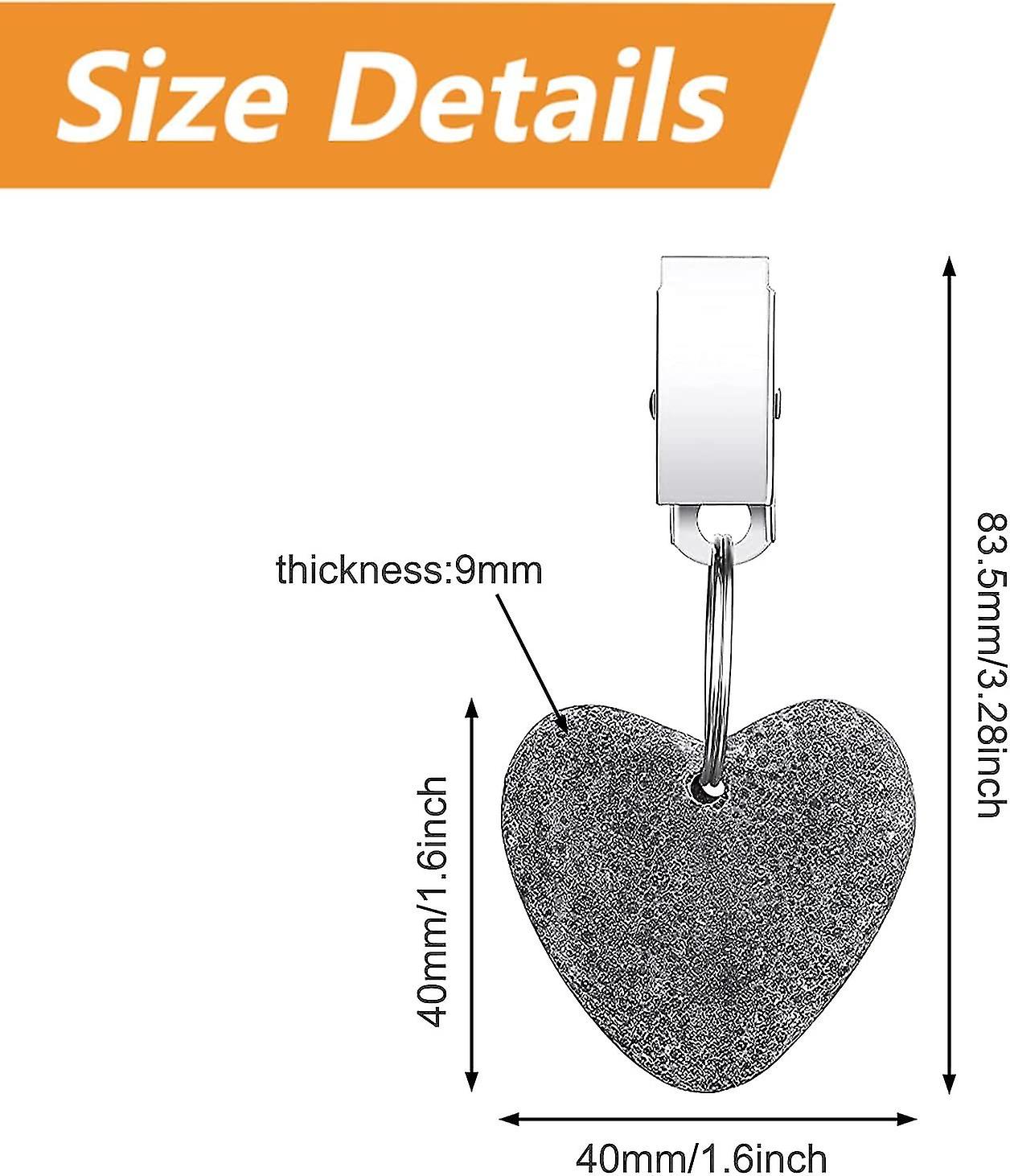 Tablecloth Weights Clips， Tablecloth Weights Heart Shape Stone Tablecloth Weights Metal Clip For Outdoor Picnic Family Dinner Table Decoration (gray)6