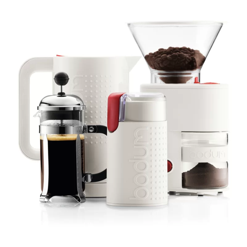 bodum Bistro Burr Coffee Grinder， 1 EA， White