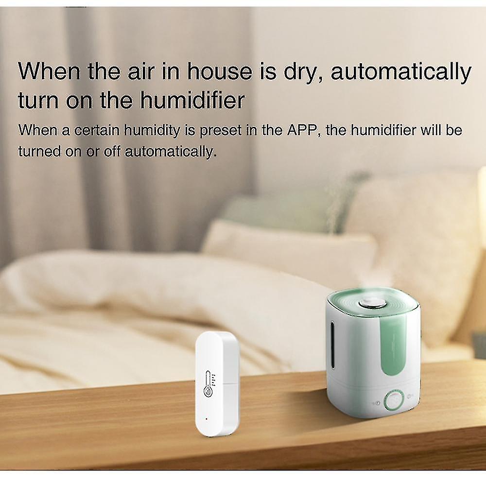 Tuya Zigbee Temperature And Humidity Sensor Smart Home Detector