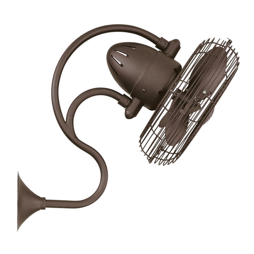 Atlas Melody 13 in IndoorOutdoor Textured Bronze Ceiling Fan with Wall Control