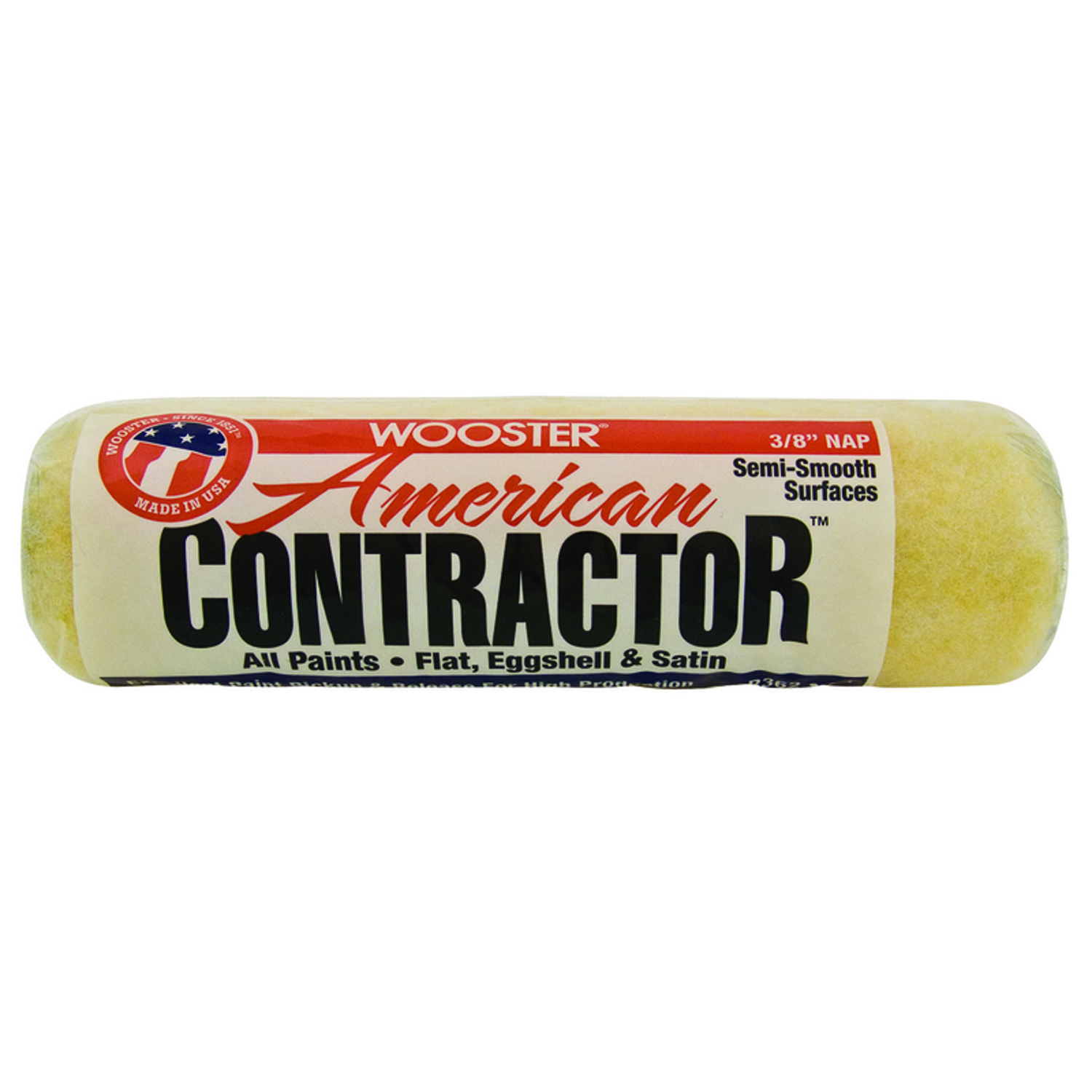 Wooster American Contractor Knit 9 in. W X 3/8 in. Regular Paint Roller Cover 3 pk