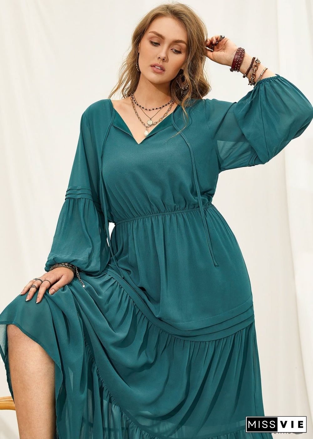 Boho Plus Size Giselle Maxi Dress For Women