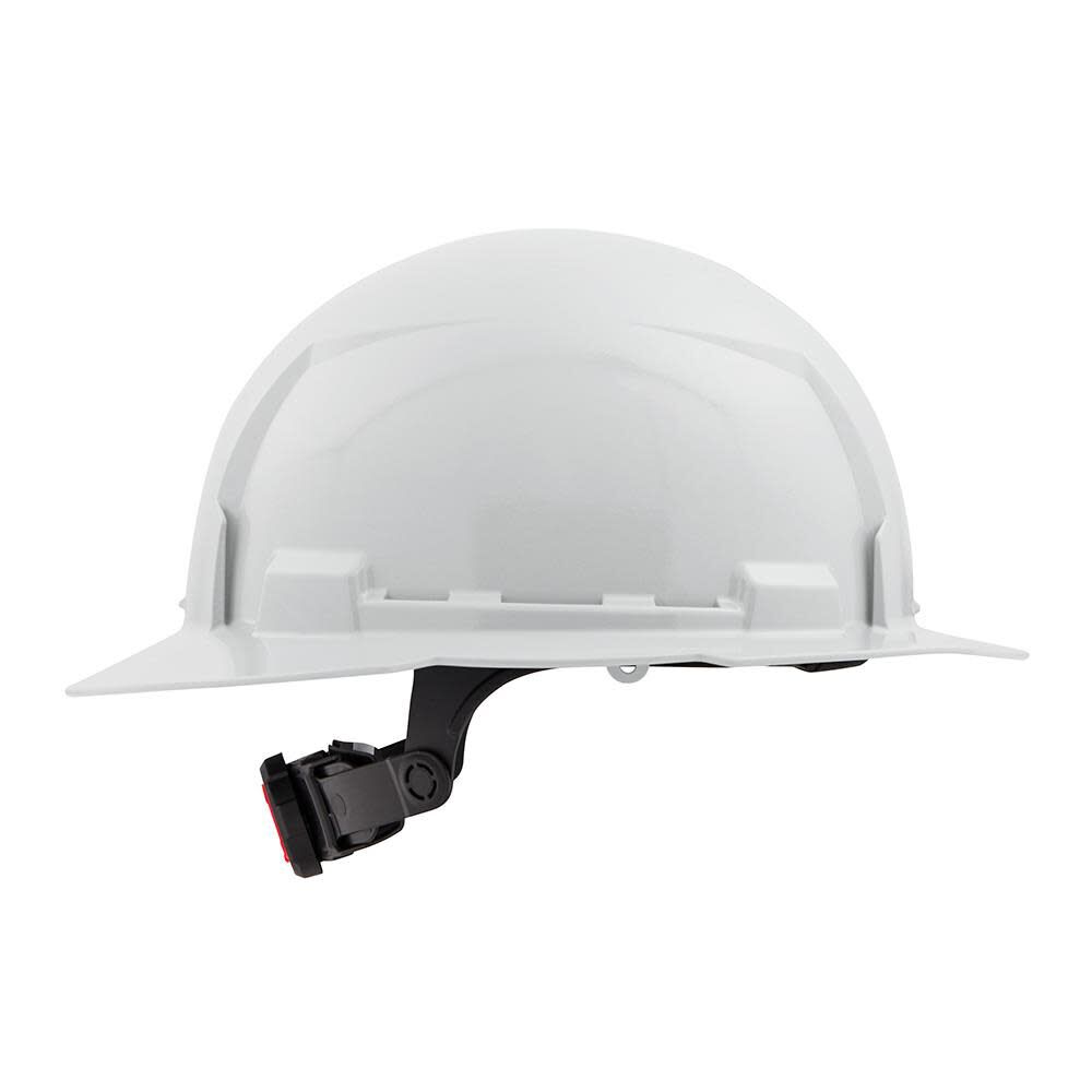 MW White Full Brim Hard Hat with 6pt Ratcheting Suspension Type 1 Class E 48-73-1121 from MW