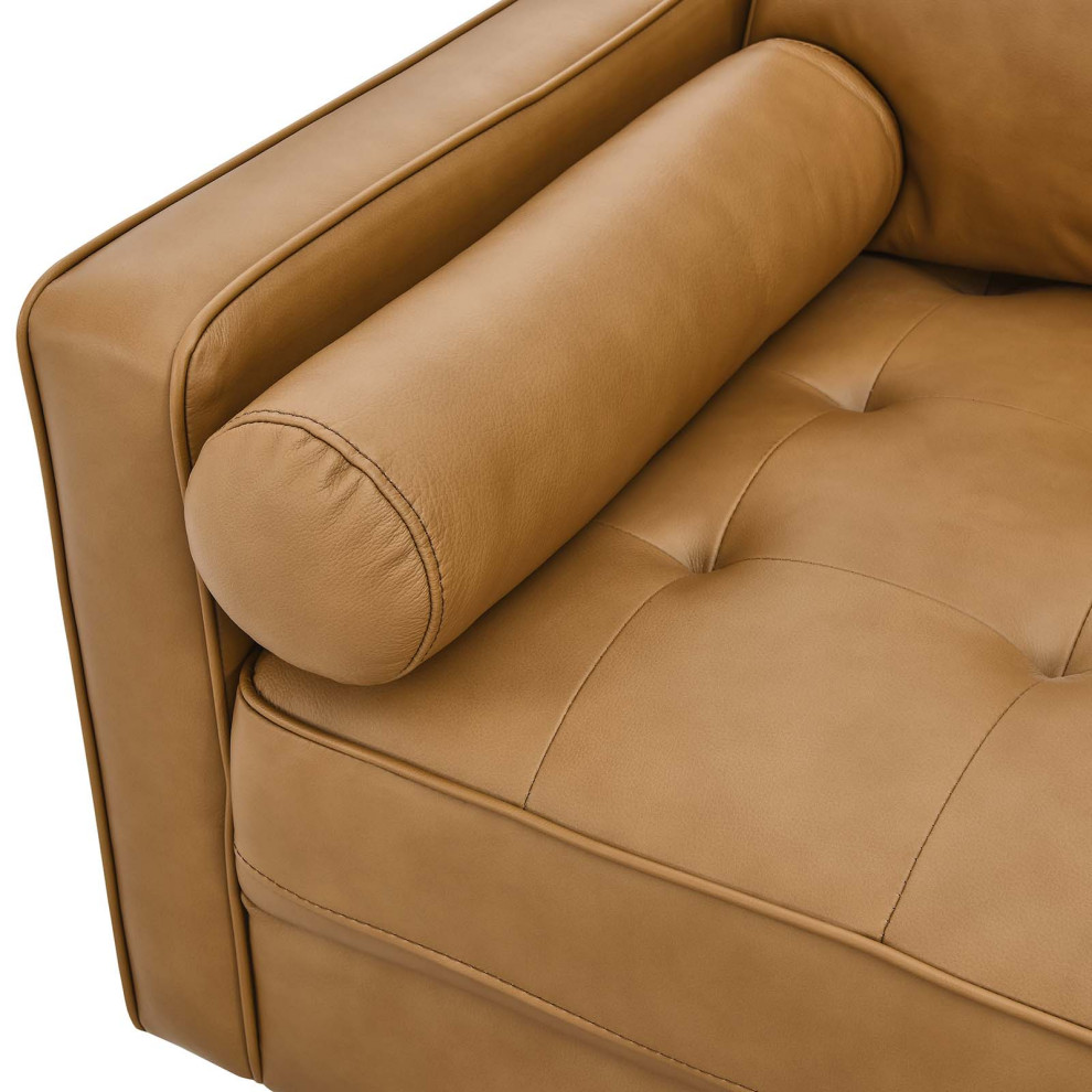 Valour 88 quotLeather Sofa   Midcentury   Sofas   by Modway  Houzz