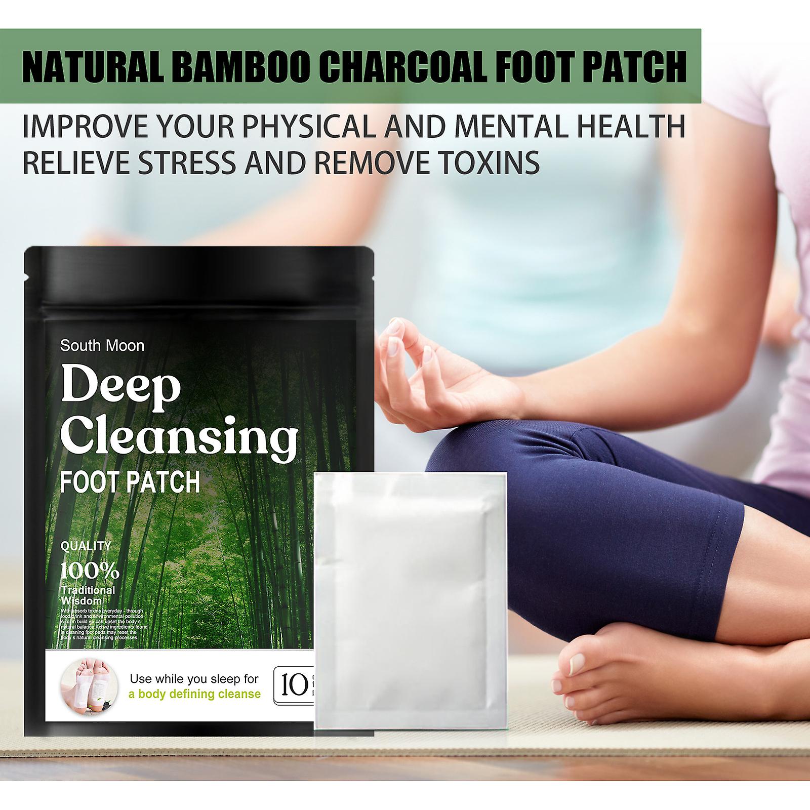 Natural Bamboo Charcoal Foot Patch Foot Massage Improves Sleep Quality And Relieves Stress Health Patch Color Classification 20pcs Per Bag