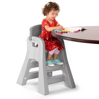 Simplay3 Gray Booster Kids Dining Chair 421010-01