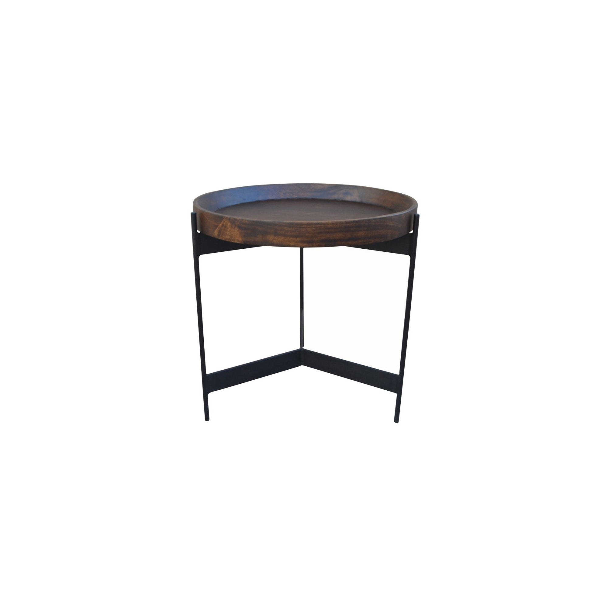 Round Tray Top Side Table