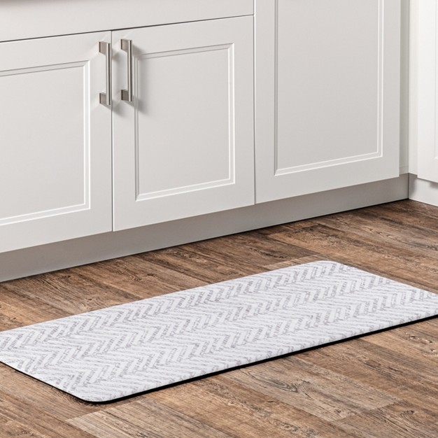 Nuloom Rosanne Geometric Anti Fatigue Kitchen Or Laundry Room Comfort Mat