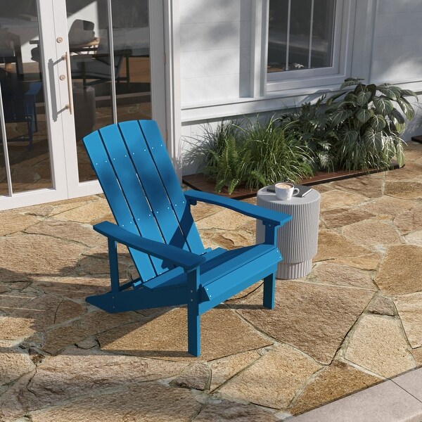 Outdoor AllWeather Poly Resin Wood Adirondack Chair