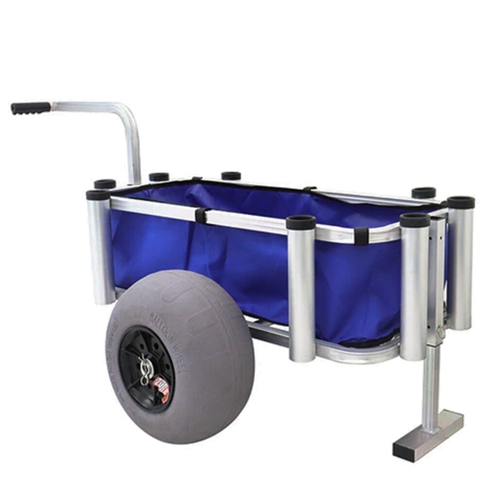 Juggernaut Storage Fishing Gear and Marine Equipment Rolling Utility Cart  Blue   28