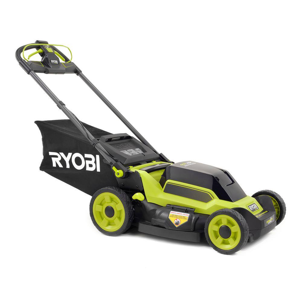 RYOBI 40V HP Brushless 20 in. Cordless Electric Battery Dual Blade Walk Behind Self-Propelled Mower - 8.0Ah Battery  Charger RY401260VNM