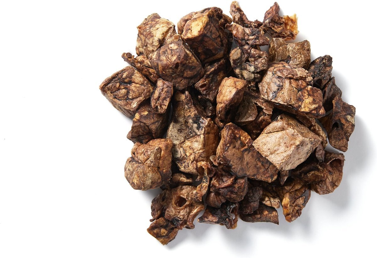 Bones and Chews All-Natural Beef Lung Training Bites Dehydrated Dog Treats