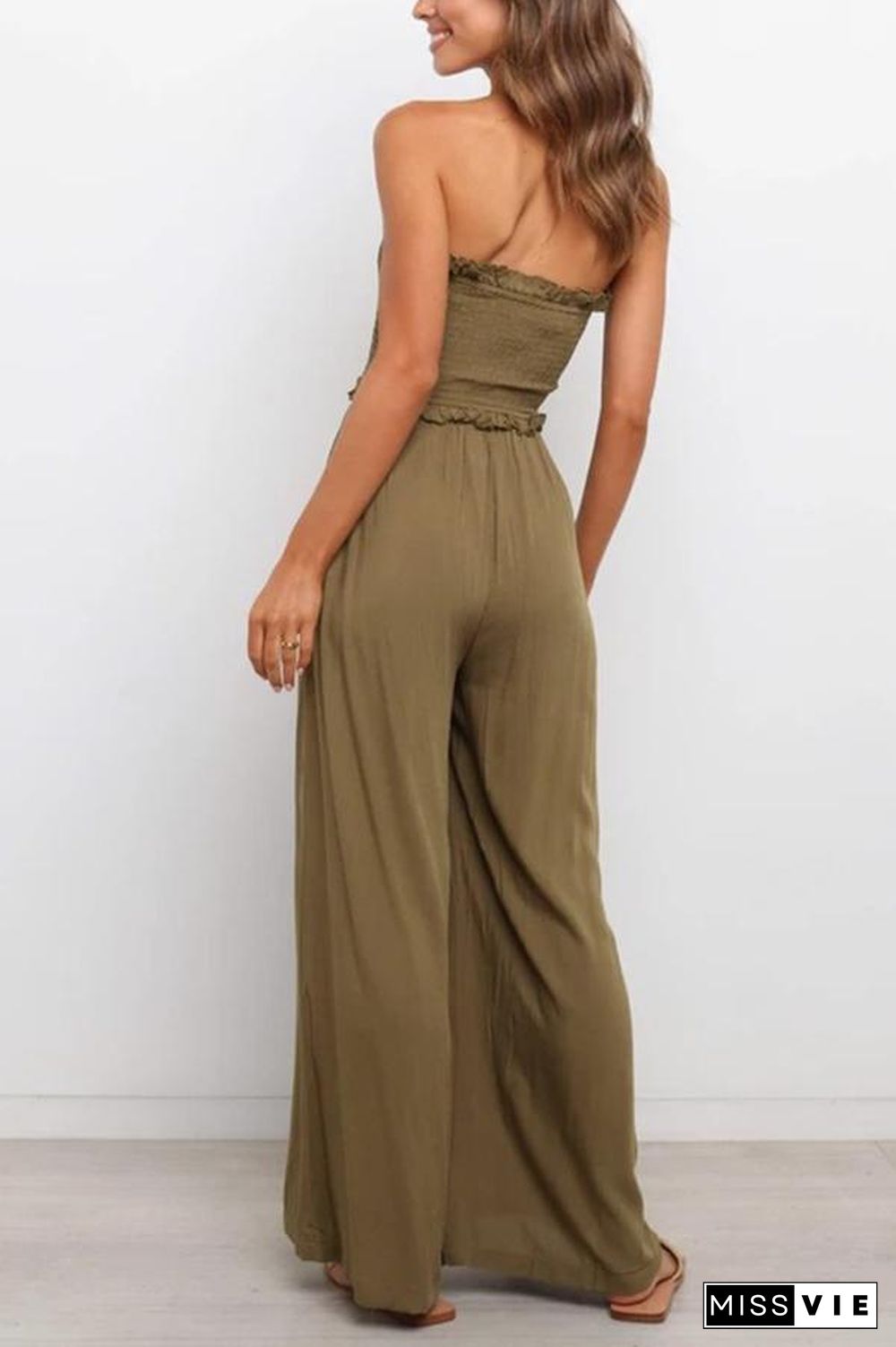 Count On Me Strapless Utility Jumpsuit