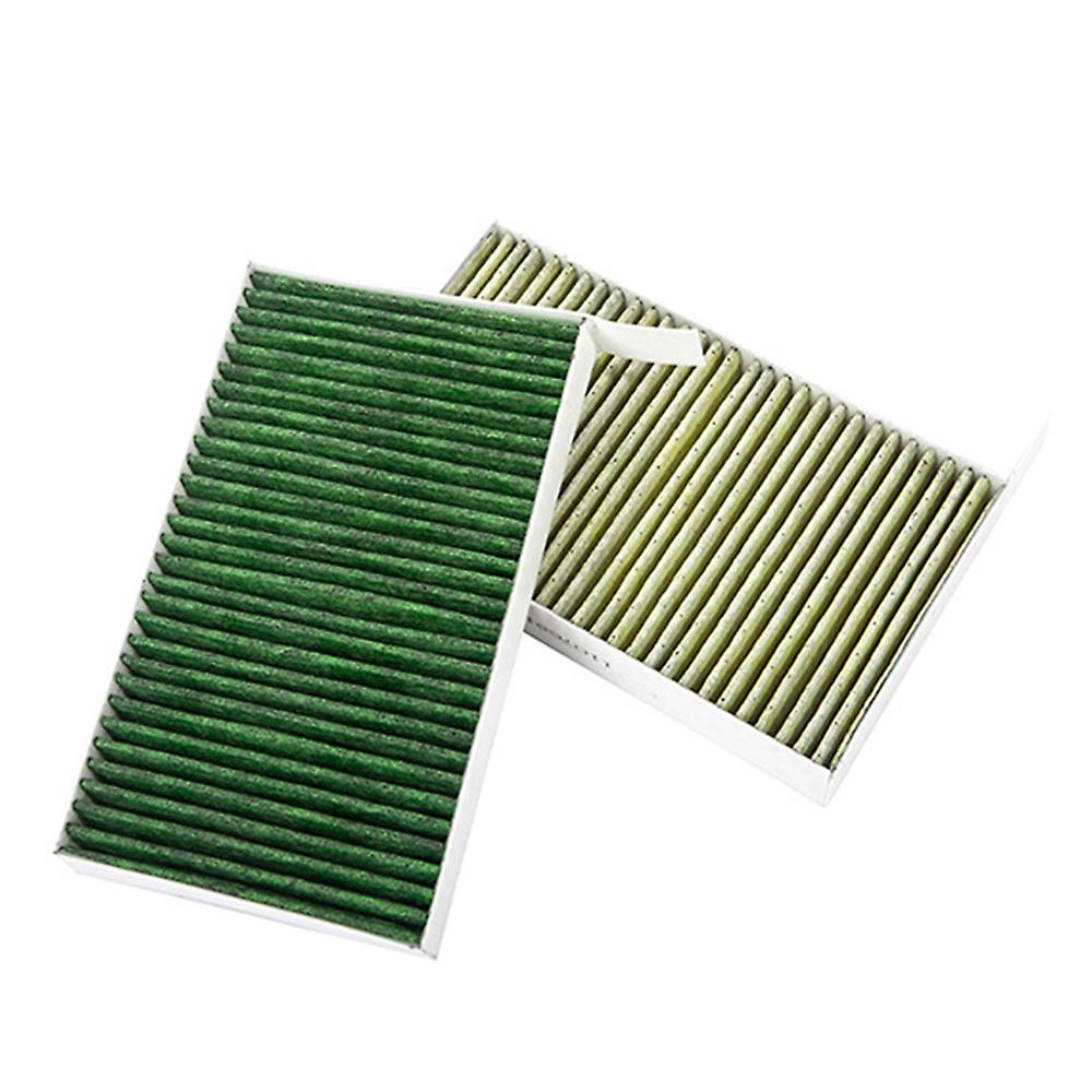 White 2pcs Replacement Activated Carbon Air Filter For Model 3 Air Conditioning Filter Cotton Deodorant Purifier