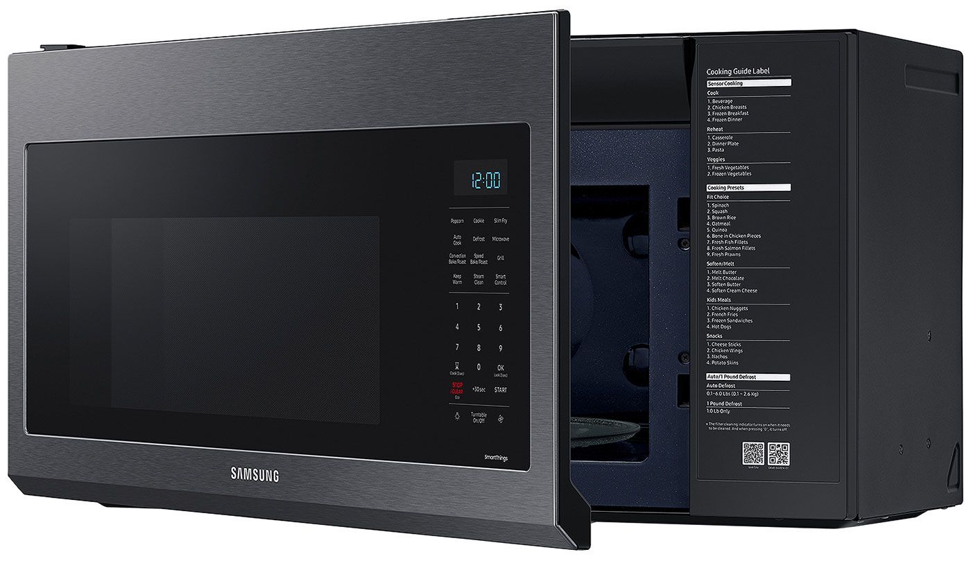  1.7 Cu. Ft. Fingerprint Resistant Black Stainless Steel Over-The-Range Convection Microwave