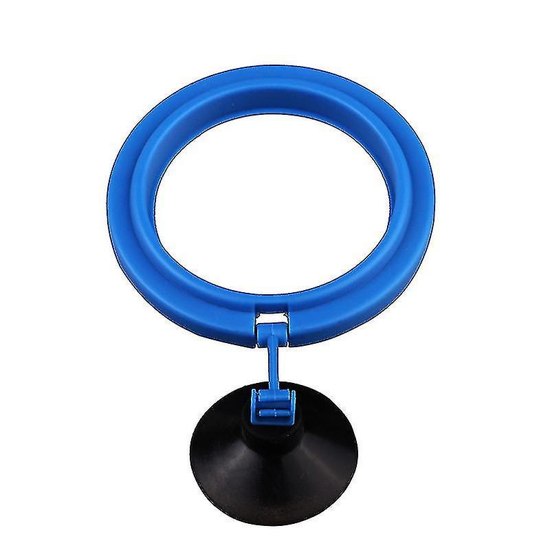 2 Pieces Feeding Circle Aquarium Fish Safety Spot Floating Fish Feeder Round Square And Round With Suction Cup