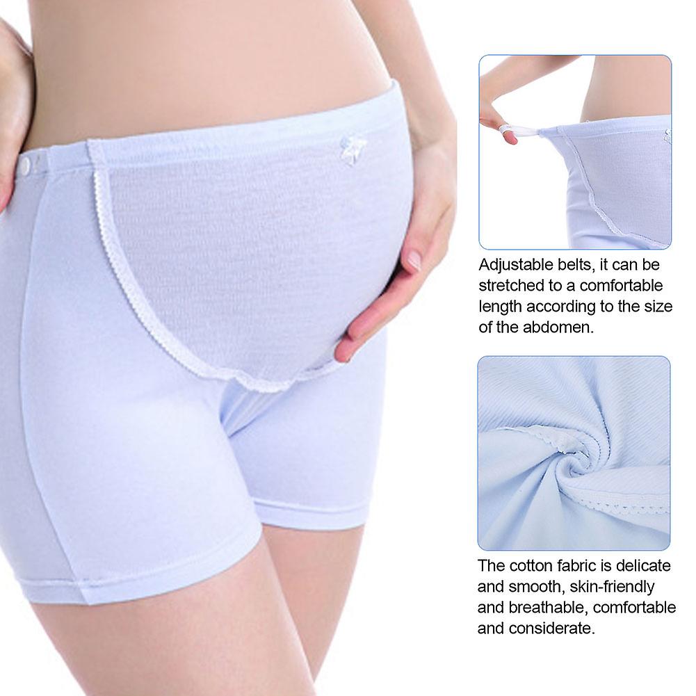 Pregnant Underpantshigh Waist Briefs Cotton Elastic Maternity Pantiesunderwearblue Xl