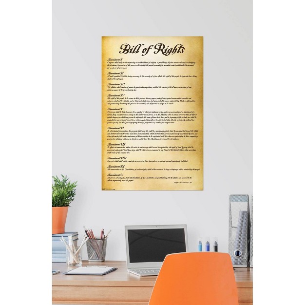 X 22 quot Premium Poster The United States Of America Bill Of Rights Trends International