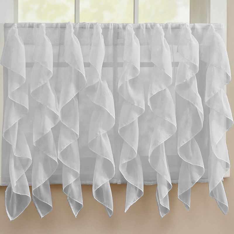 Sweet Home Sweet Home Collection Sheer Voile Vertical Ruffle Valence