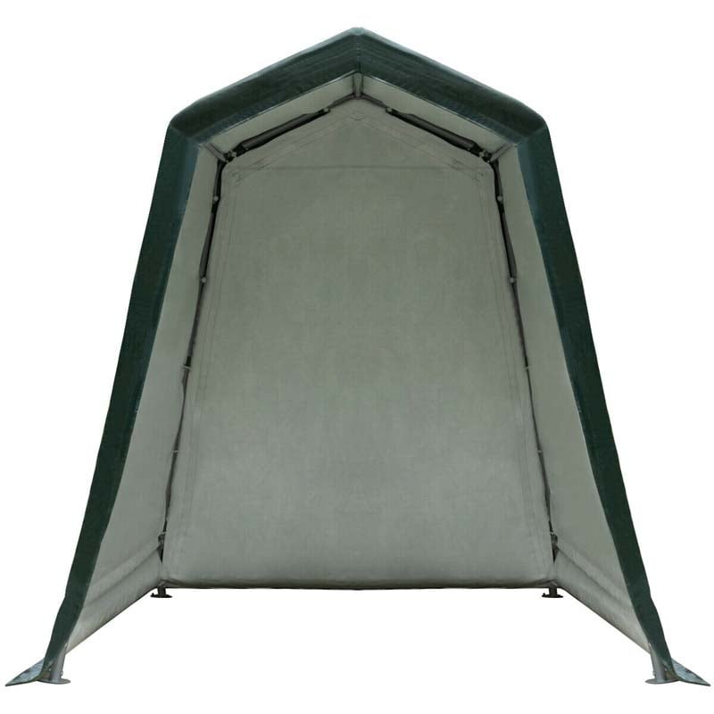 6 x 8 FT Heavy Duty Steel Enclosed Carport Car Tent Canopy Outdoor Garage Storage Shelter Shed with Waterproof Ripstop Cover