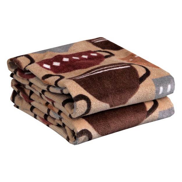 T fal Print Fiber Reactive Kitchen Towel Two Pack