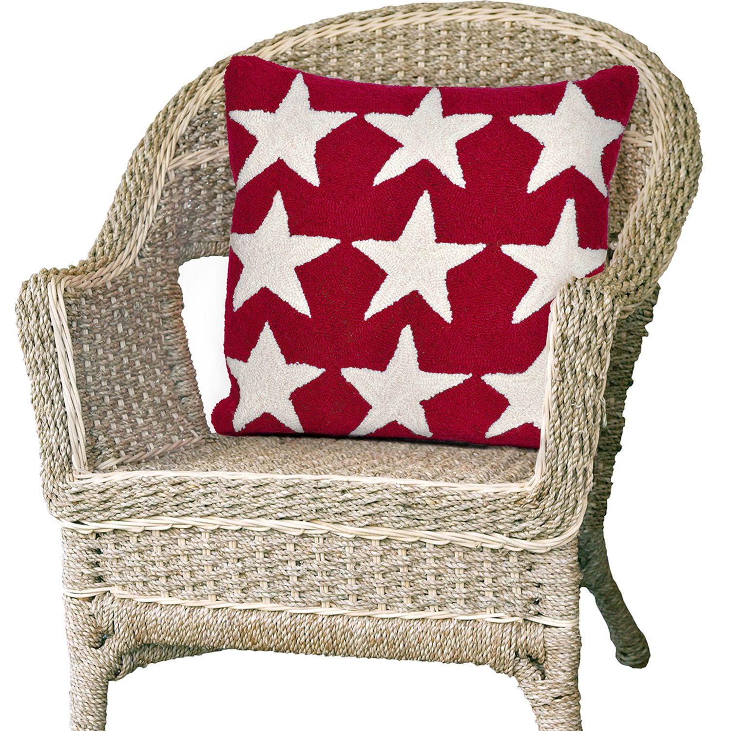 Liora Manne Frontporch Stars Indoor Outdoor Throw Pillow