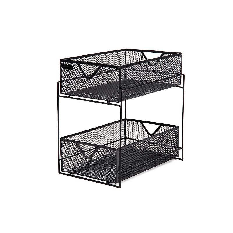 Mind Reader Network Collection 2-Tier Sliding Basket Storage