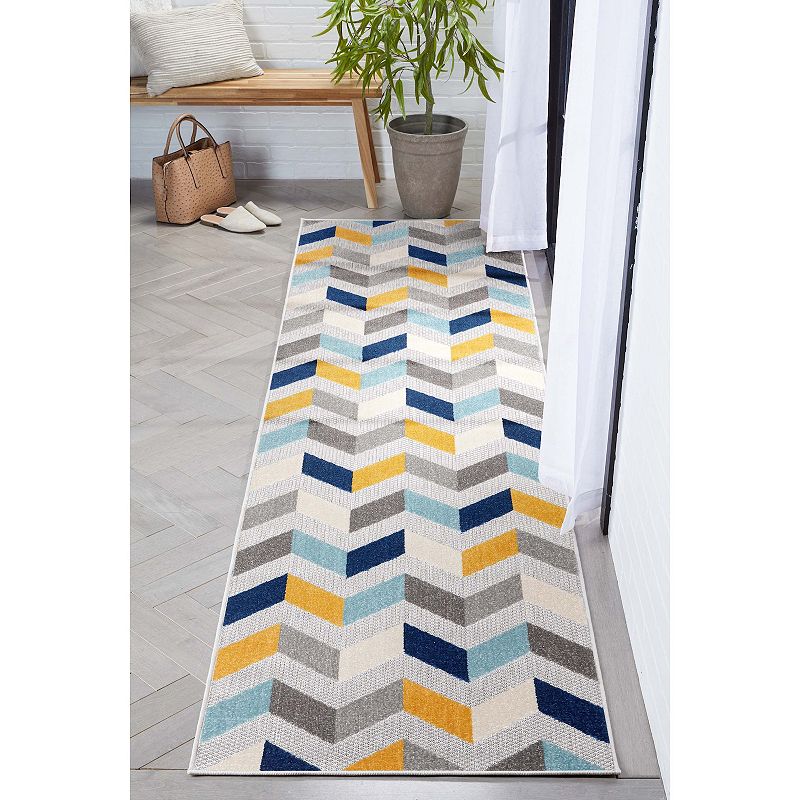 Well Woven Dorado Bela Modern Geometric Pattern Indoor/Outdoor Area Rug