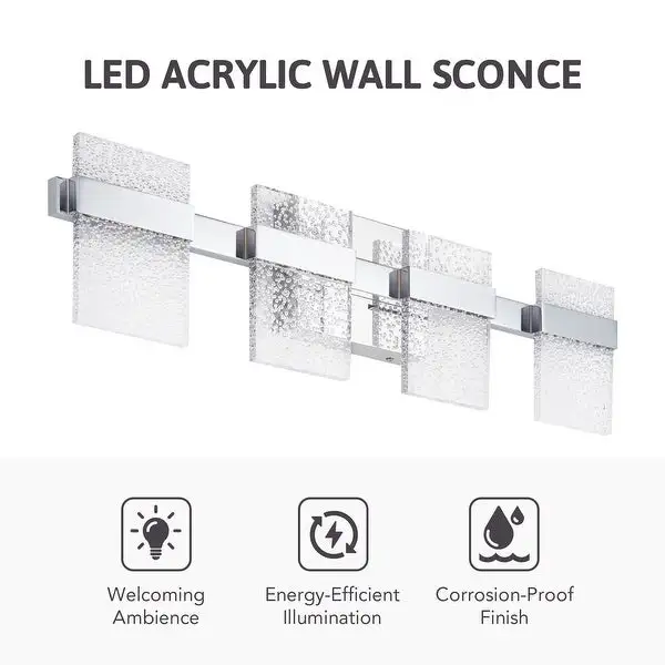 CO-Z Modern 15W LED Wall Sconce Vanity Light Fixture