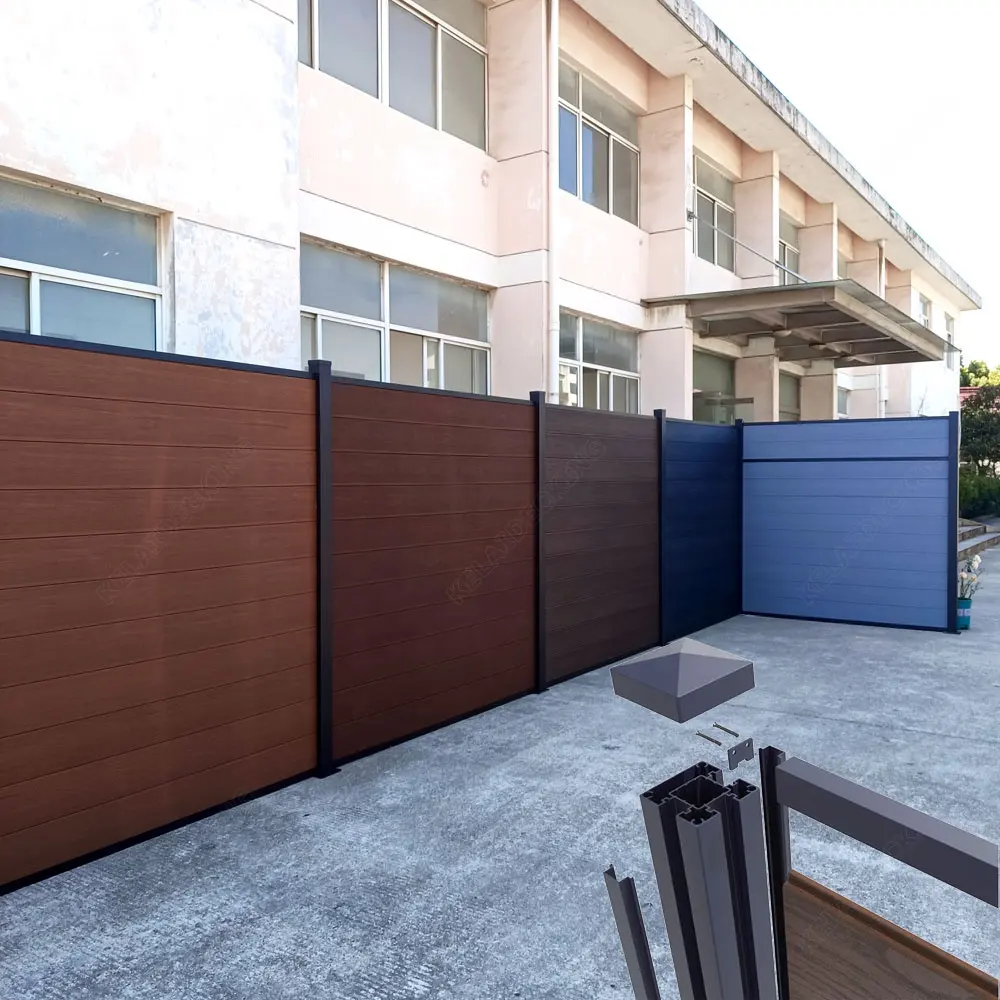 Super shock resistant No Cracking Wood Plastic Composite Privacy WPC decorative outdoor fence board panel