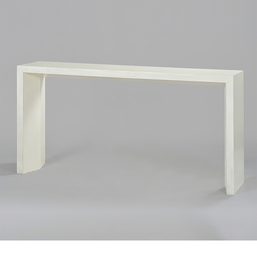 Modern Painted Beveled Console   Farmhouse   Console Tables   by English Georgian America  Houzz