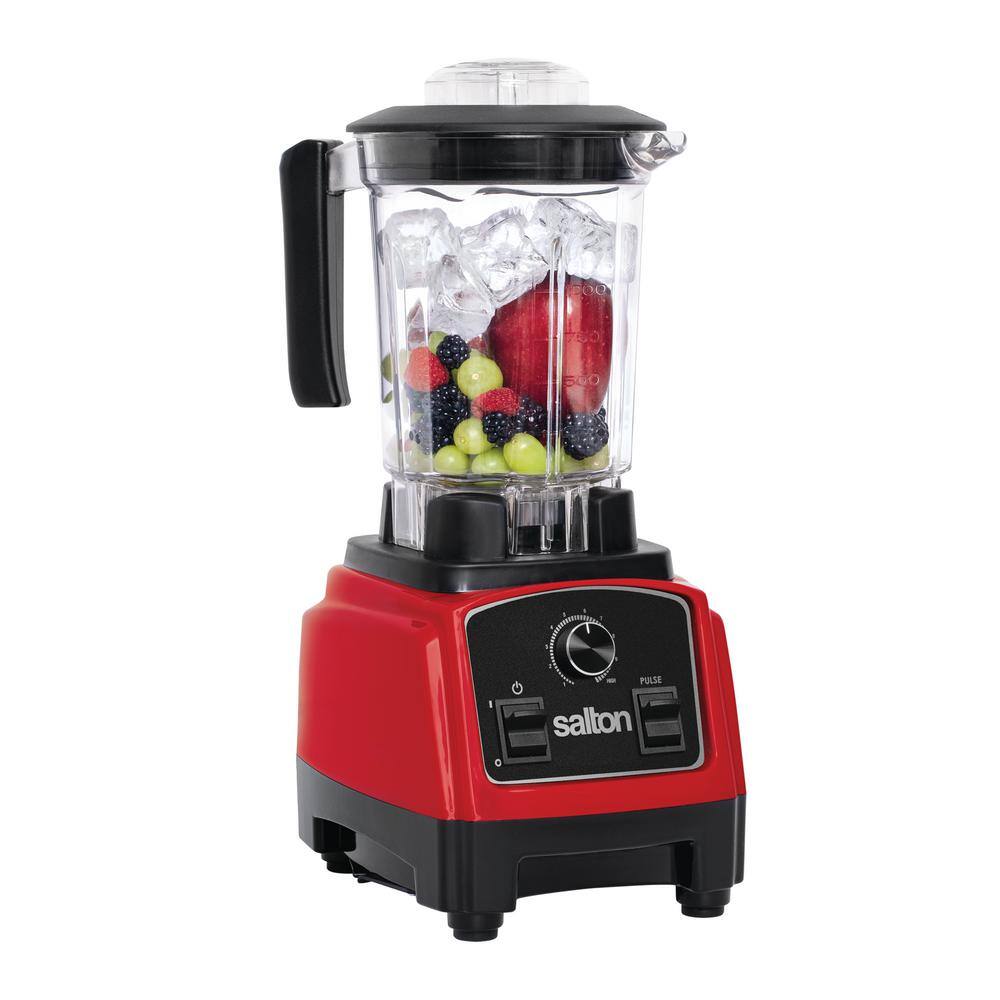 Salton 40.5 oz. 50-Speed Compact Harley Pasternak Red with Stainless Steel Blades Countertop Power Blender BL1638R