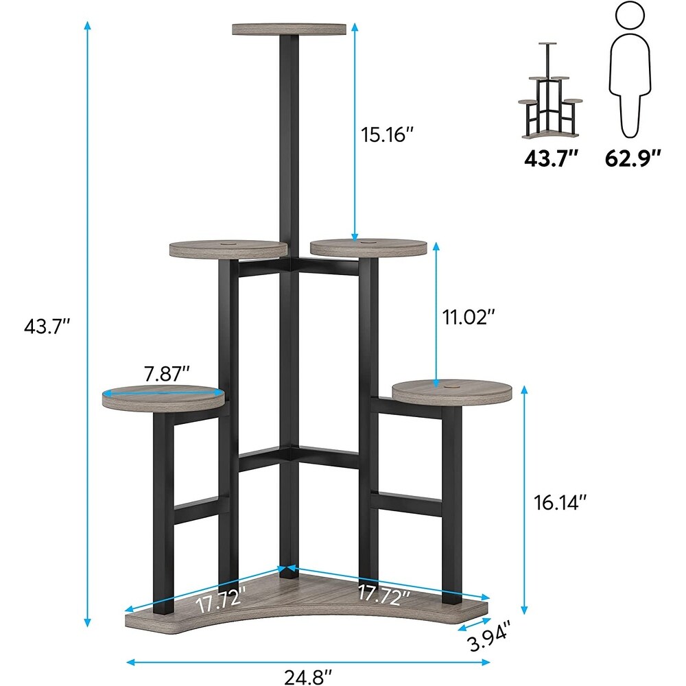 Corner Plant Stand Indoor  6 Tiered Plant Shelf Flower Stand