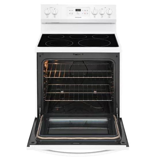 Frigidaire 30-inch Freestanding Electric Range with SpaceWise? Expandable Elements CFEF3054UW