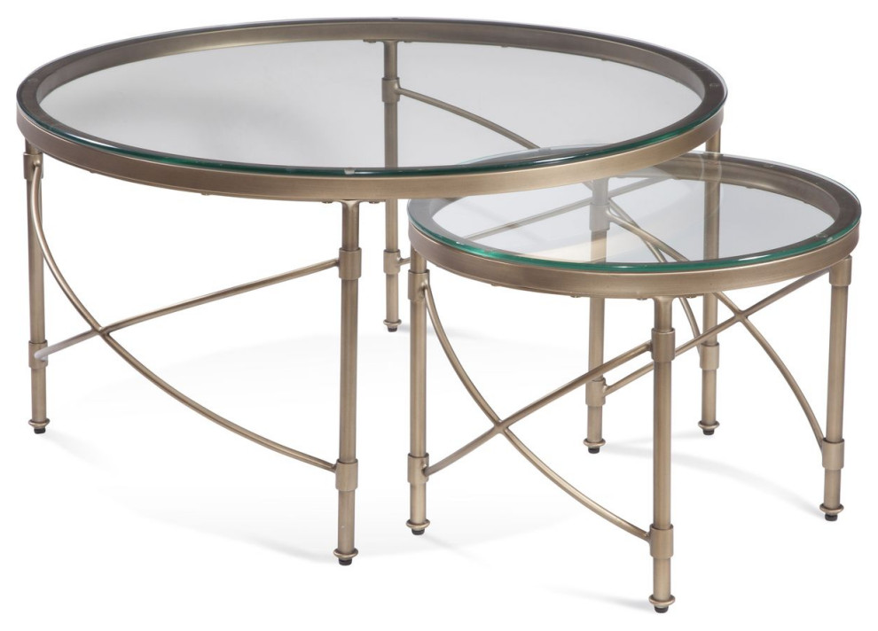 Bassett Mirror Company Harrison Round Cocktail Table   Transitional   Coffee Table Sets   by Unlimited Furniture Group  Houzz