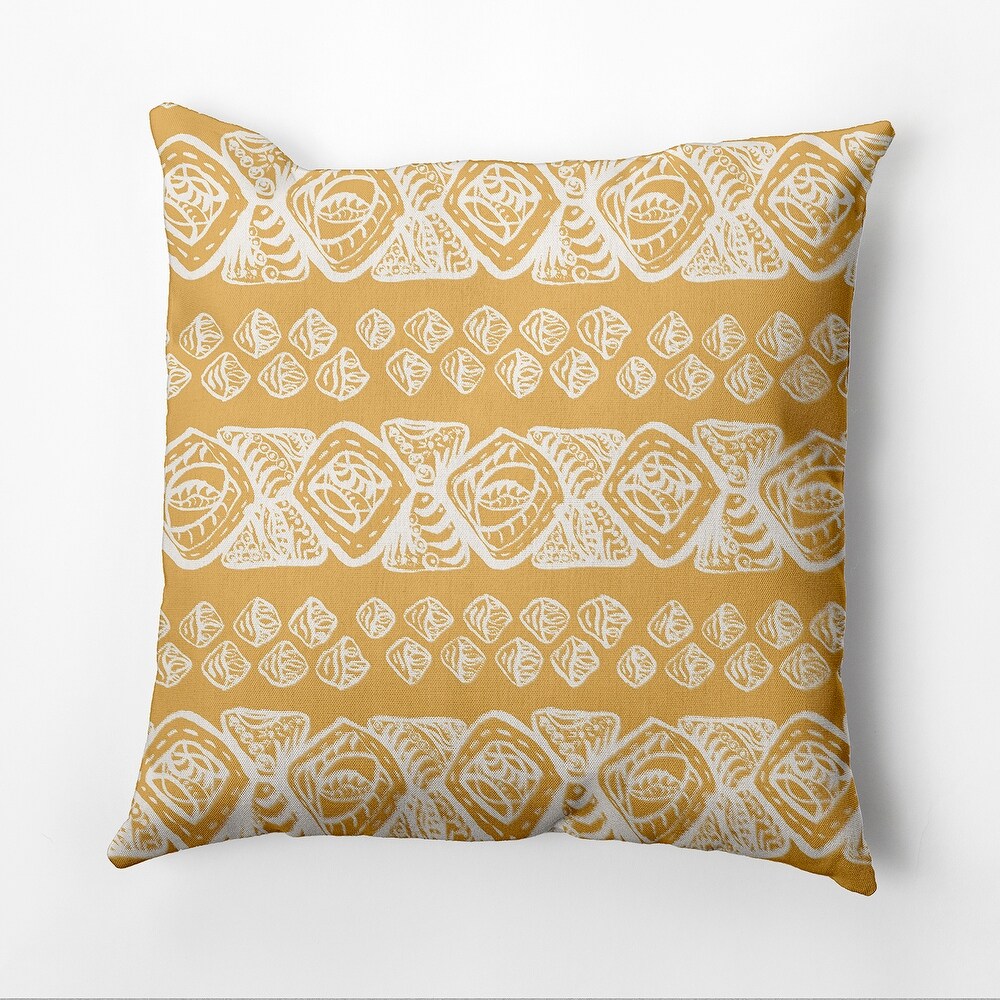 Tribal Geo Faux Linen Pillow