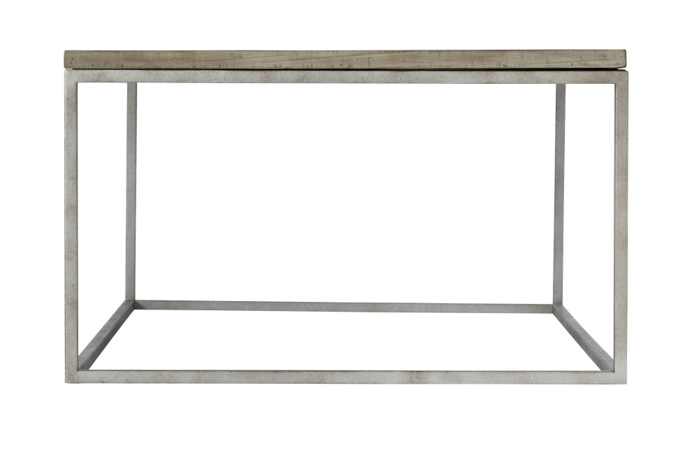 Bernhardt Loft Gresham Cocktail Table  Morel/Glazed Silver   Farmhouse   Coffee Tables   by HedgeApple  Houzz