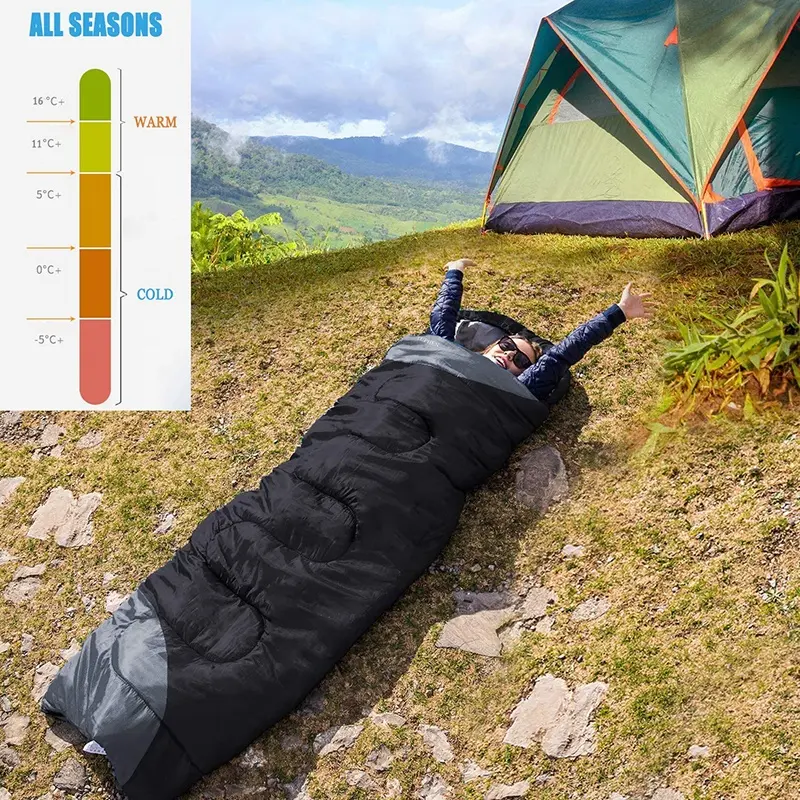 Indoor Outdoor Cold Warm Weather 4 Seasons Hiking Camping Cotton Liner down sleeping bag