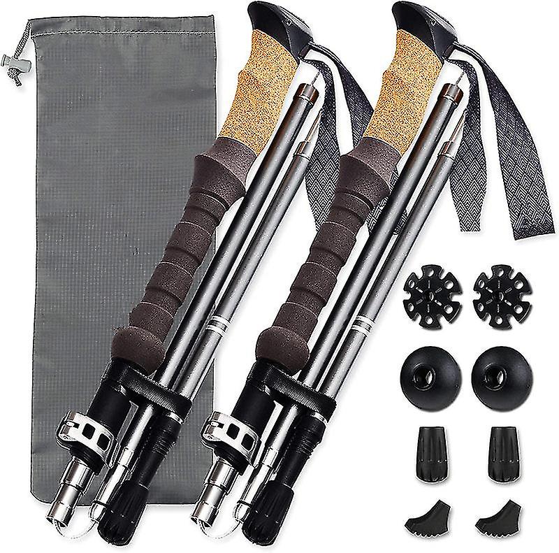 Outdoor Ultra-light Carbon Fiber Mountaineering Stretch Folding Trekking Pole Trekking Pole