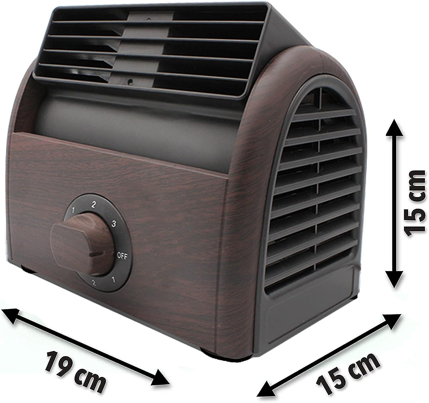 Small Powerful Bladeless Desk Fan - 30w Twin Turbo Centrifugal Desk Fan - 45 Adjustable Ventilation - 3 Speeds - Ideal For Living Room Or Bedroom