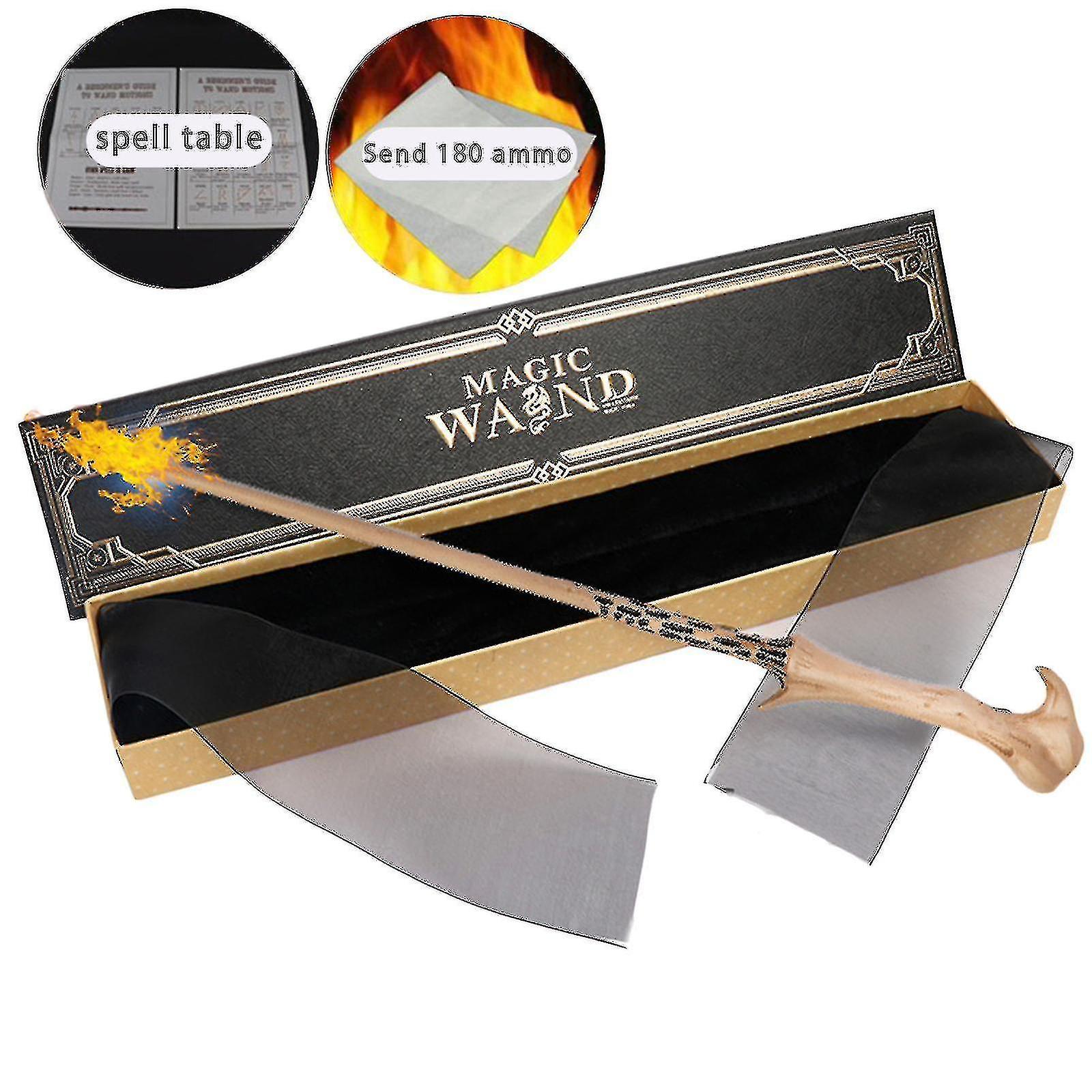 2023 Magical Fire-breathing Wand Cosplay Dumbledore Hermione Lord Voldemort Snape Fire-breathing Wand Gift