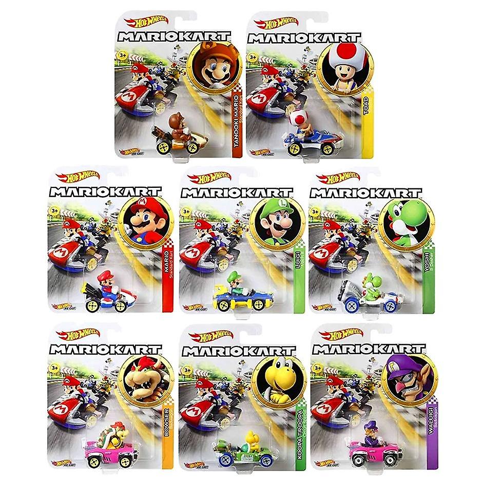 2-Pack Hot Wheels Mario Kart Racers Unsorted 1:64 Cars Metal