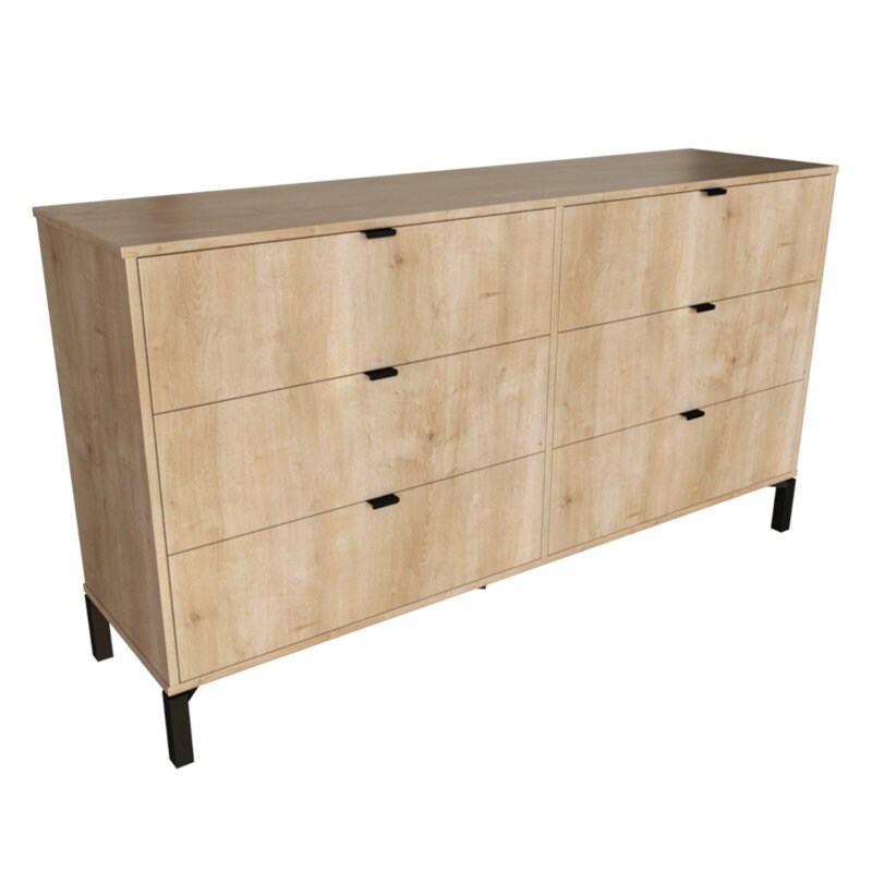 Modern 6 Drawer Dresser