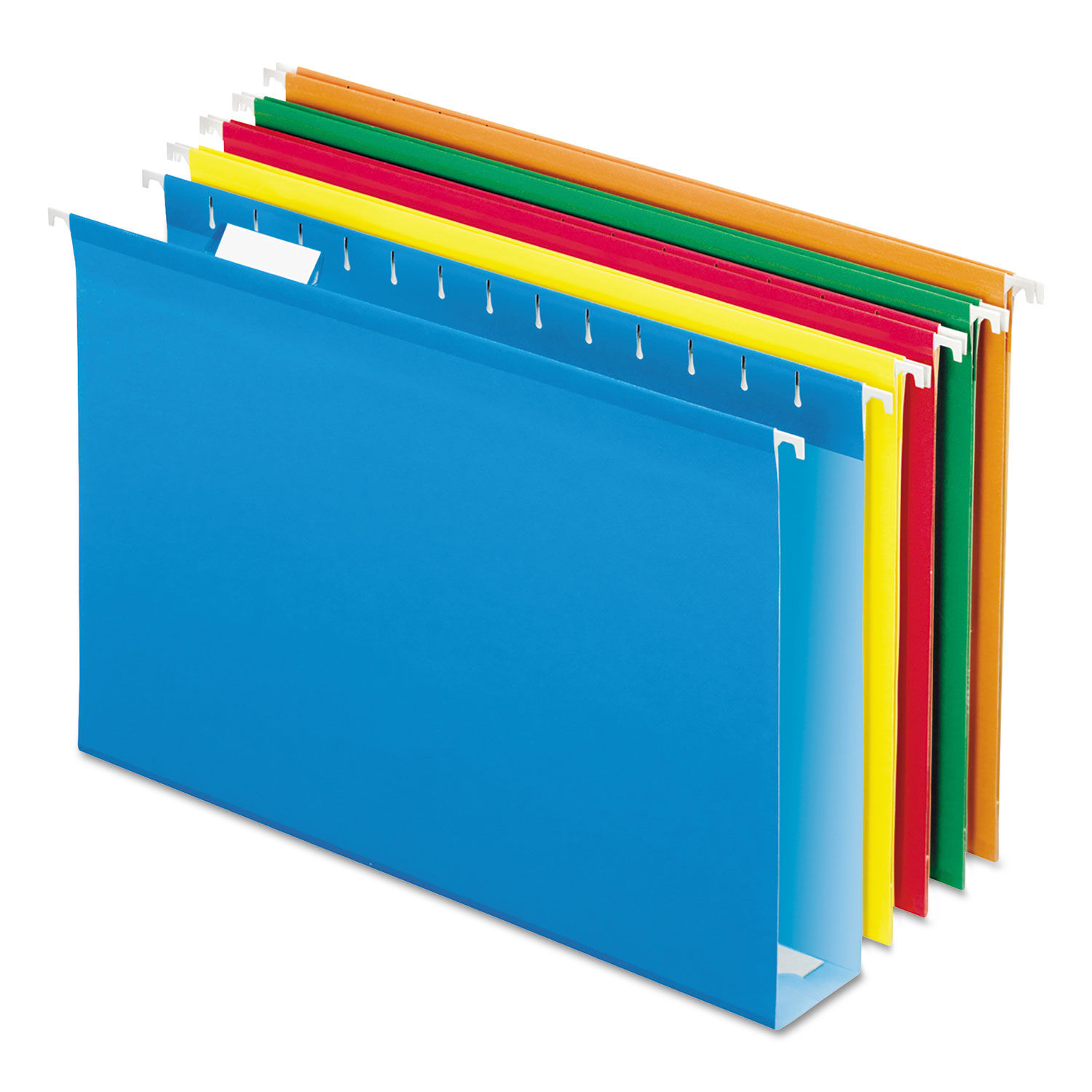 Extra Capacity Reinforced Hanging File Folders with Box Bottom by Pendaflexandreg; PFX5143X2ASST