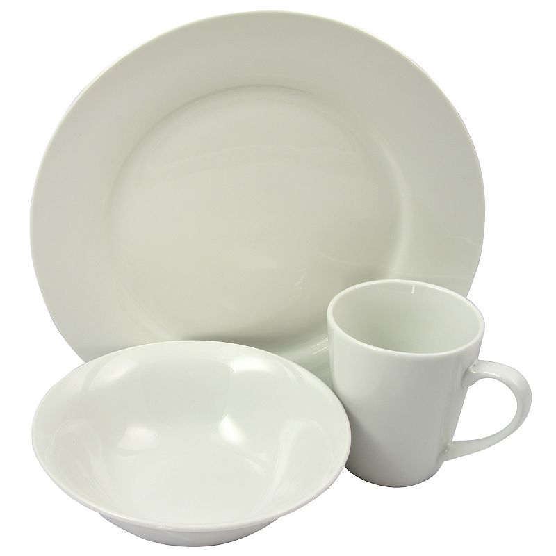 Gibson Home Noble Court Fine Ceramic 12 Piece Dinnerware Set